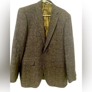 S.Cohen Men's Classic Brown /grey linen blend Blazer in size 40 R